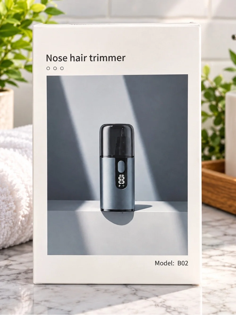 NEW Rechargeable Nose Hair Trimmer USB-C Digital Display B02